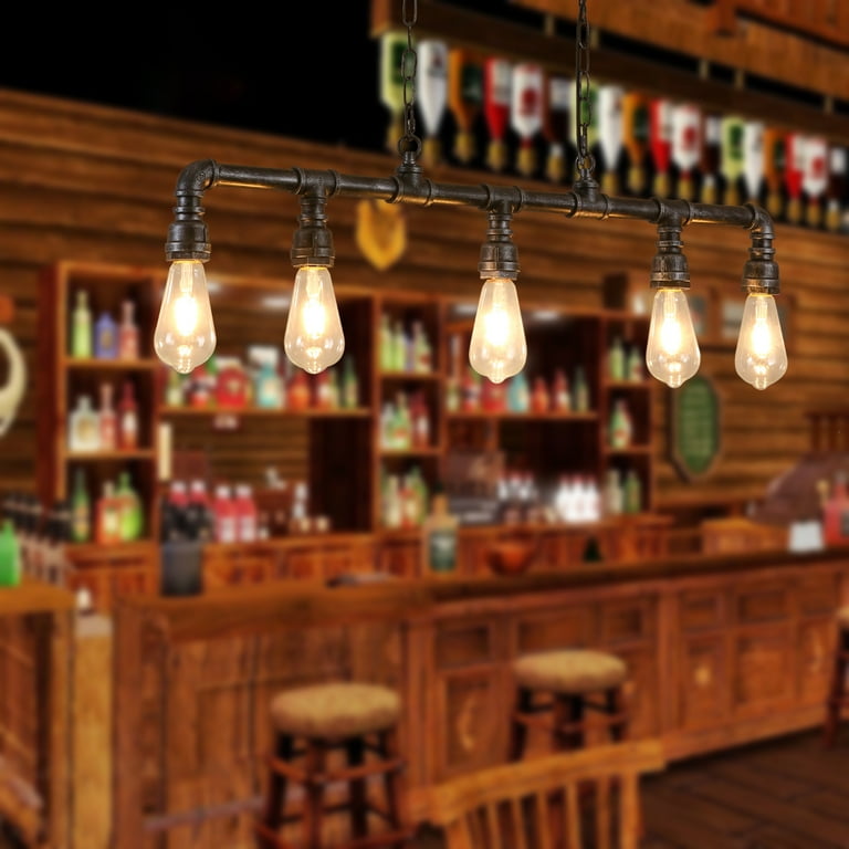 Rustic best sale billiard lights