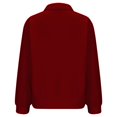 thumbnail image 7 of hxobax Womens Casual Pullover Tops Trendy Fall Half Zip Oversized Sweatshirt Long Sleeve Sweatshirts, 7 of 7