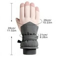 thumbnail image 6 of Hotian Insulated Ski Winter Gloves Women Waterproof Warm Snow Gloves for Skiing Snowboarding and Outdoor Sports Gray, 6 of 6