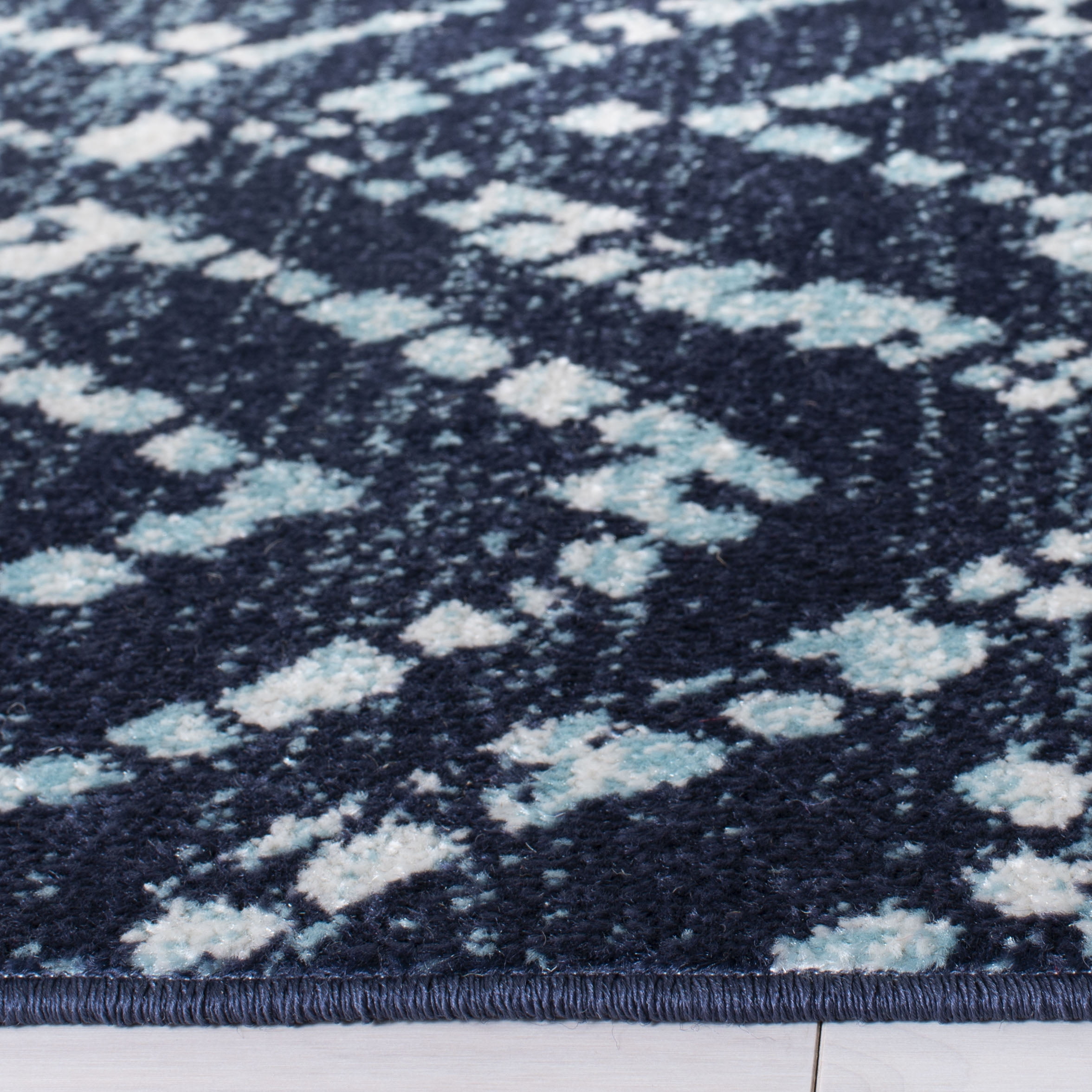 Safavieh Adirondack Lecia Geometric Area Rug, Navy/Ivory, 10' x 10' Square