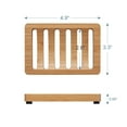 thumbnail image 4 of AmazerBath Bamboo Soap Dish, Wooden Soap Holder , 2 Pack Soap Dishes for Bar Soap, Wooden soap Tray, Kitchen Soap Tray Self Draining (Wooden Color), 4 of 9