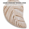 thumbnail image 3 of Set of 2 Magnetic Wooden Leaf Curtain Tiebacks - Natural, 3 of 8