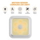 thumbnail image 2 of Billuyoard Lámpara de escalera de luz de sensor de movimiento de luz nocturna de inducción de cuerpo humano LED Iluminación y accesorios Luz cálida de concha blanca cuadrada, 2 of 6