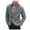 Gray Jacket for Men, variant on IYTR Men's Fashion Knit Coat Solid Color Long Sleeve Jacket Button-up Lapel Coat Comfy Cardigan Coat with Pocket Black XXL