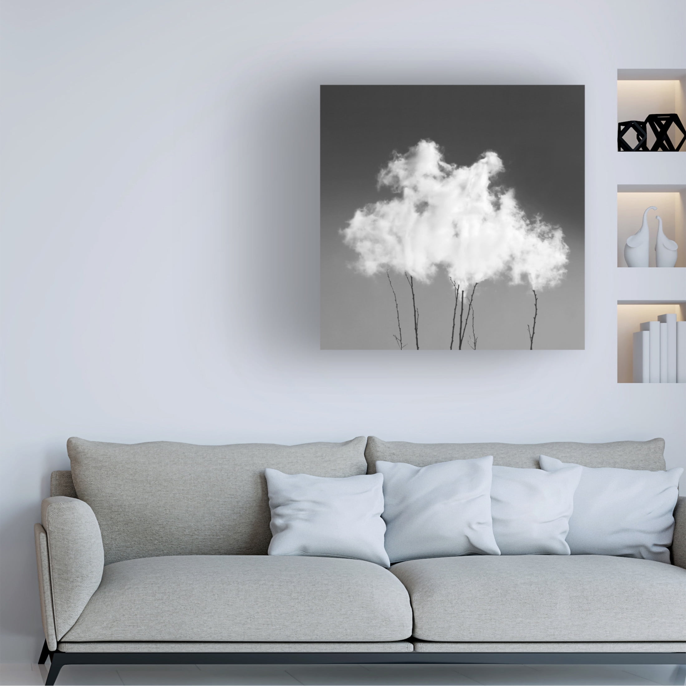 Canvas Wall Art - Mostafa Nodeh 'Sky' Wall Art for Living Room, Bedroom, or Office Décor by Trademark Fine Art - 24 x 24 Inches