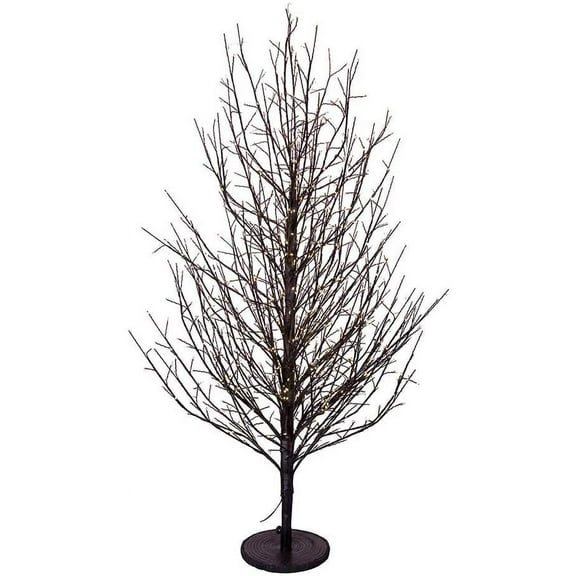 Kurt Adler 4-Foot Dark Brown Twig Tree with 1000 Warm white Cluster Lights