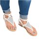 thumbnail image 3 of Zapatos con clip de verano para mujer Sandalias cómodas con cremallera Pisos Sandalias de playa informales Wmkox8yii  shjk2234, 3 of 9