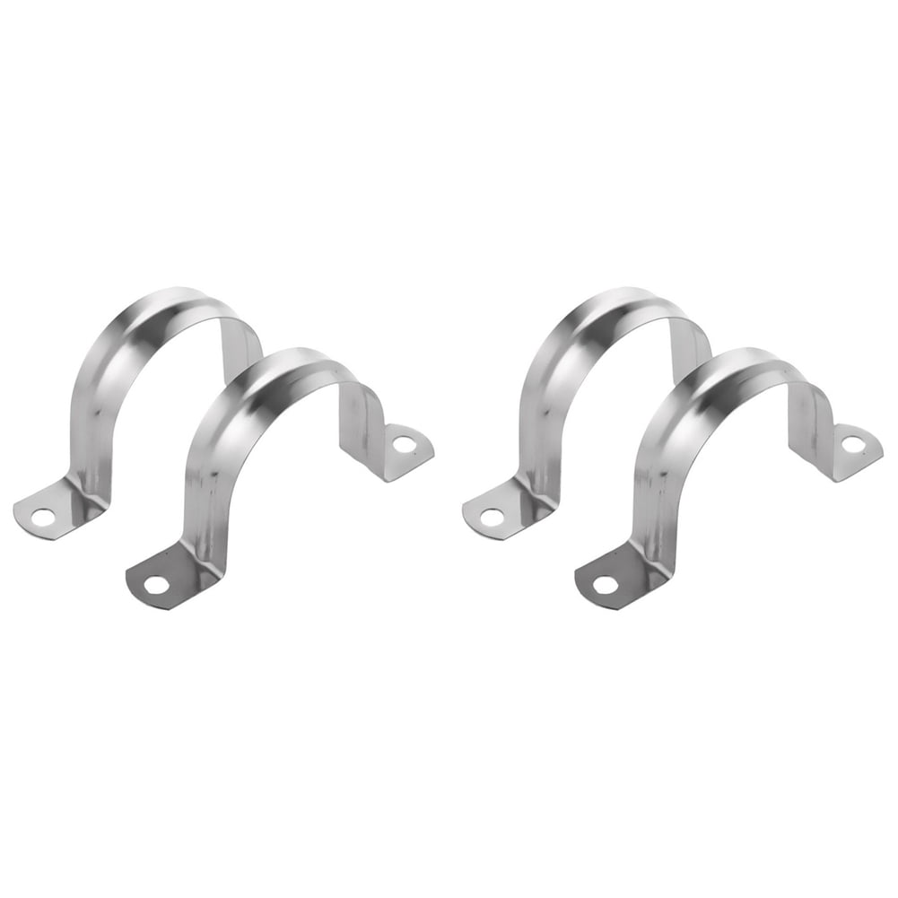 4 Stainless Steel UShaped Pipe Clamps, Half Pipe for Pipe Fittings