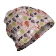 thumbnail image 1 of Botanic Unisex Beanie, Autumn Theme Tree Leaves, Hiking Outdoors, Pale Salmon and Multicolor, by Ambesonne, 1 of 1
