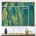 thumbnail image 3 of Designart - Emerald Green and Gold Marble - Glam Framed Canvas Wall Art Print, 3 of 3