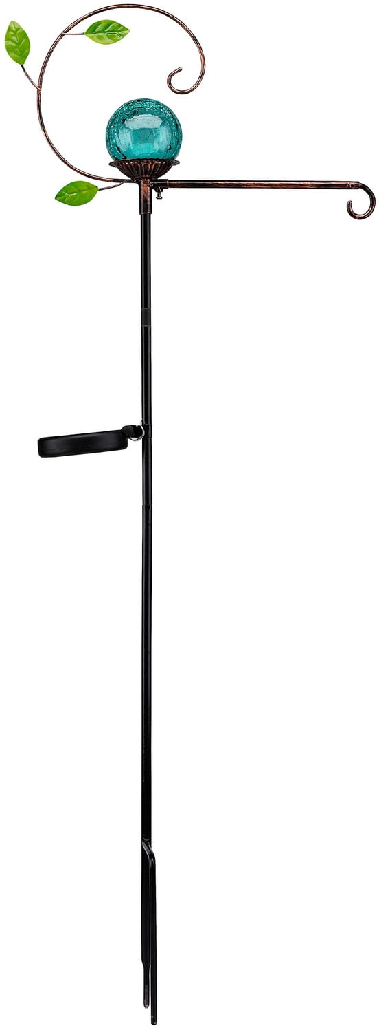 Pavilion - 5 foot Floral Solar Flag Stand Garden Stake