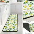 thumbnail image 4 of Lemon Kitchen Mat Set of 2 Non Slip Kitchen Floor Rugs and Mats Yellow Kitchen Runner Rug Stain Resistant Standing Area Mat Carpets for Home Indoor Outdoor 17"x48"+17"x24", 4 of 6