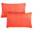 thumbnail image 2 of Sunbrella Sorra Home  Canvas Melon Corded Indoor/ Outdoor Pillows (Set of 2) 14 in x 24 in, 2 of 5