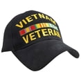 thumbnail image 3 of Vietnam Veteran Ball Cap Black, 3 of 4