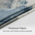thumbnail image 4 of Navy Ombre Shower Curtain Set, Abstract Rustic Fabric Shower Curtain, 72 x 72, Navy Blue Grey, Waterproof, Polyester, Machine Wash, 1 Count, Bathroom, 7.9" W x 10.2" L, Grommet, Indoor, 4 of 6