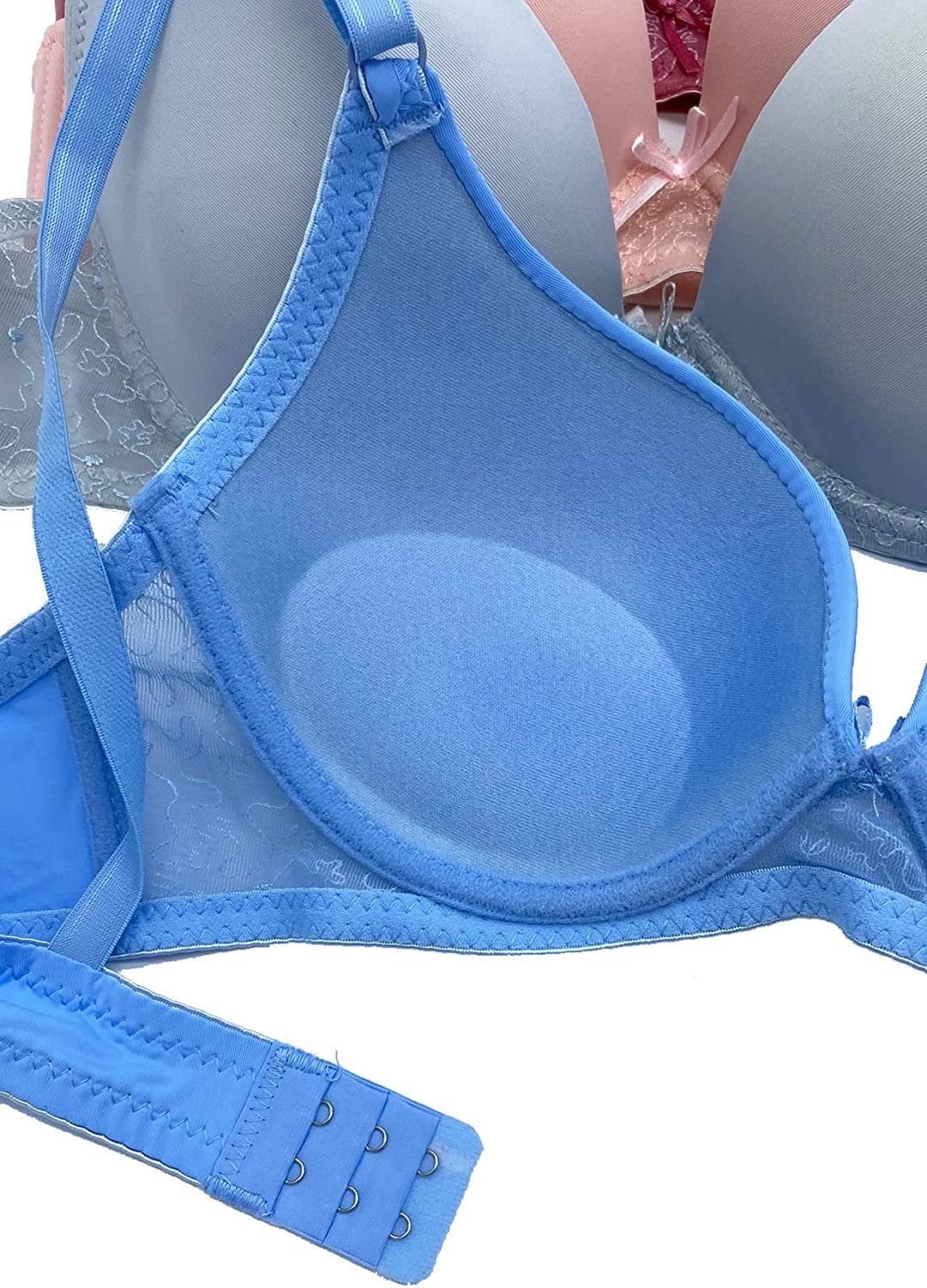 6 Piecec Full Cup Pushup Underwired Push Up Bra B and C Cup (38B