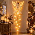 thumbnail image 5 of Angel Blessing Wall Light with Cascading Stars LED Holiday Decor，2pcs | Starglow Cascading Glowing Star Wall Decor, Warm Night Light, Indoor Home Ornament & Thoughtful Holiday Gift, 5 of 11