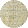 thumbnail image 1 of Ahgly Company Tapis d'Intérieur Rond Traditionnel Persan Kaki Or, 3 Pieds Rond, 1 of 6