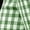 Green, variant on Women's Gingham Plaid Capri Pants Elastic Waist Cropped Trousers with Side Slit and Button Detail