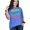 Flo Blue, variant on Mama, Mother's Day or Birthday, Groovy Retro Wavy Text, Denim Comfort Colors T-Shirt, Small
