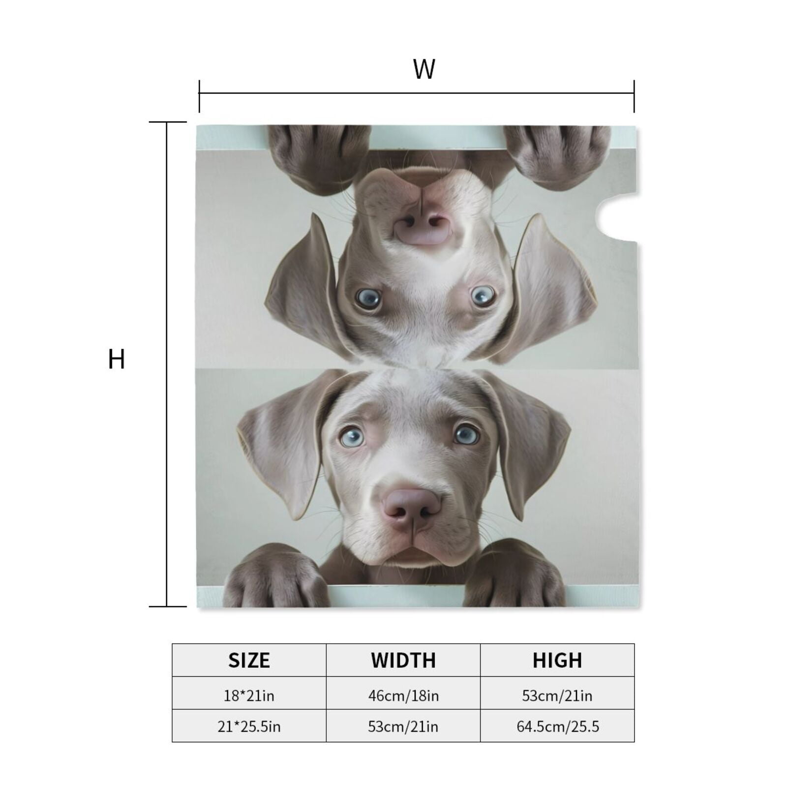 Logiee Adorable Puppy Portrait Print Post Letter Box Wrap Decor, Mailbox Cover Suitable for Standard Mailbox and Large Size Mailbox,Outdoor Yard Decoration-21x18 in