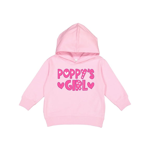 Inktastic Poppy's Girl Pink with Hearts Toddler Hoodie