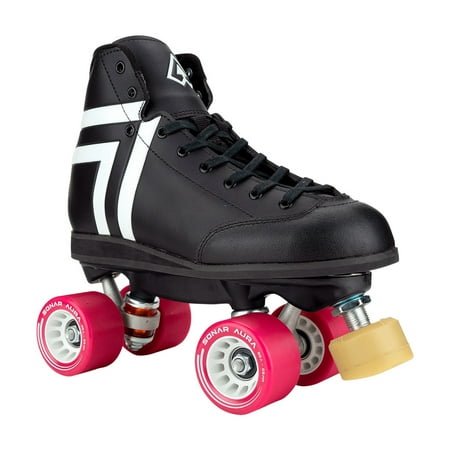 Riedell Quad Roller Skates - Antik Skyhawk Indoor Skate Set (Size 5  Black  Wheels Fuchsia (88A)) price history on PriceWatchPro