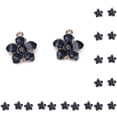 thumbnail image 1 of Pendientes Colgantes Qarigey 10 Uds Flores de Cinco Pétalos Aleación Accesorios Joyas Hechos a Mano, 1 of 6