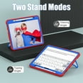 thumbnail image 4 of Allytechgroup iPad Air 11 Inch 2025 2024 Case, Cute Stylish Design Kids Friendly Rugged Kickstand Lightweight Silicone PC Case with Pencil Holder for Apple iPad Air 11 Inch M3 M2, Red+Blue, 4 of 8