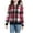 Hot Pink, variant on DxhmoneyHX Shackets for Girls Fashion Casual Zip Up Wool Blend Plaid Jackets Long Sleeve Bomber Jacket Outwear Coat Fall Clothes