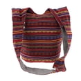 thumbnail image 2 of Sac Hippie Sac Hobo Thaï Sac Hipster Fait à la Main Rouge, 2 of 8