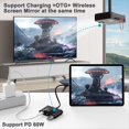 thumbnail image 5 of Transmisor y Receptor Inalámbrico Compatible con ,USB C Compatible con Inalámbrico,Transmisión de Audio y Vídeo A TV/Monitor,A, 5 of 5