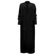 thumbnail image 3 of BODOAO Long Sweaters for Women Cardigan Open Front Long Sleeve Plus Size Chunky Cable Knit Duster Cardigans with Pockets Winter Coat Solid Color Loose Knit Sweater Outerwear Long Cardigan Black 4Xl, 3 of 3