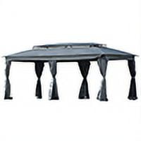 Kadyn 110x220" Gazebo, Waterproof Tent for Outdoor, Patio, Yard, Deck, Garden, Outdoor Party Tent with Double Top Design and Zipper Design, Gray Kadyn 110x220" Gazebo, Waterproof Tent for Outdoor, Patio, Yard, Deck, Garden, Outdoor Party Tent with Double Top Design and Zipper Design, Gray