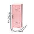 thumbnail image 2 of Mini Locker,Metal Small Locker for Desktop, Pink| Desktop Organizer Box For Makeup Office Supplies Small Items, 10.8 x 4.5 x 4.5 inch, 2 of 5