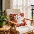 thumbnail image 4 of Tuvgenk Cat Throw Pillow Covers 16x16 in Square Comfort Spring Pillow Covers Embroidered Decorative Animals Couch Cushion Covers with Zipper, 4 of 6