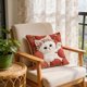 thumbnail image 4 of CaiYueKe Cute Cat Embroidery Pillow Cover - Flocked Velvet Decorative Throw Cushion Sofa Bedroom Living Room Accent Pillowcase, Faux Embroidery Animal Pattern Home Decor Gift for Women, 4 of 7