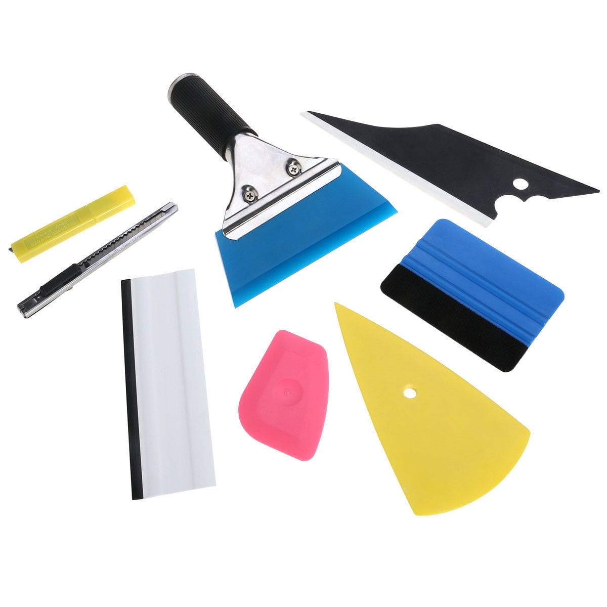 Car Window Tint Wrapping Vinyl Tools 3M Squeegee Scraper Applicator Kits