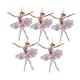 thumbnail image 3 of Adornos navideños colgantes de bailarina 2D para coche, árbol de Navidad 5 piezas, 3 of 9