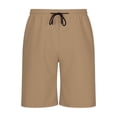 thumbnail image 6 of Miluxas Men's Sweat Shorts - Pull On Soft Lounge Drawstring Sweatpant Athletic Gym Workout Short Pockets Khaki XL(XL), 6 of 6