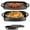 Black, variant on Bruntmor | 2 in 1 Enameled Square Cast Iron Baking Pan Cookware Dish With Grill, Caribbean