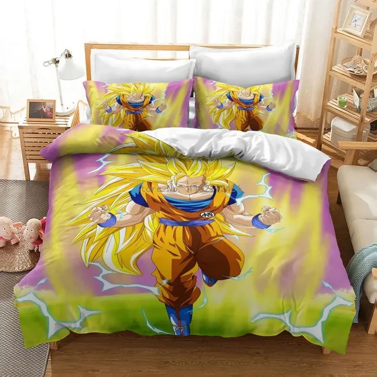 Popular Dragon Ball Bedding Set Quilt Cover Fashion Article Children or Adults for Beds Duvet Covers Pillowcases Bedding Set