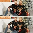 thumbnail image 4 of Ugly Christmas Sweater for Women Men,Light up Christmas Sweater,Funny Unisex Reindeer Xmas Ugly Sweaters for Couples, 4 of 6
