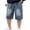 Dark Blue@GC@, variant on CONZONE Kids Boys Short Jeans Casual Denim Shorts For Child Elastic Waist Solid Color Wide Leg Denim Shorts With Pockets
