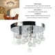 thumbnail image 3 of Lámpara de Araaña de Cristal, Lámpara de Techo de Cristal Resistente y Exquisita Versátil de 110 A 220V Fianza Segura Duradera Para Dormitorio, 3 of 7