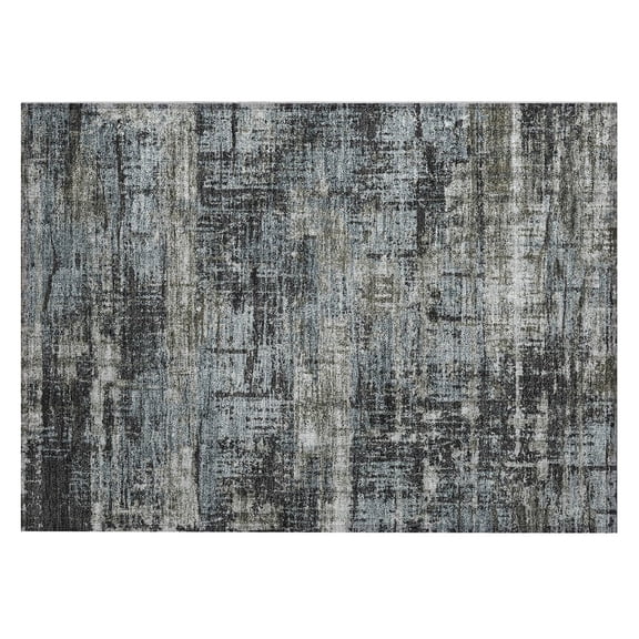 Dalyn Rugs Machine Washable Indoor/Outdoor Chantille Charcoal 1'8" x 2'6" Rug