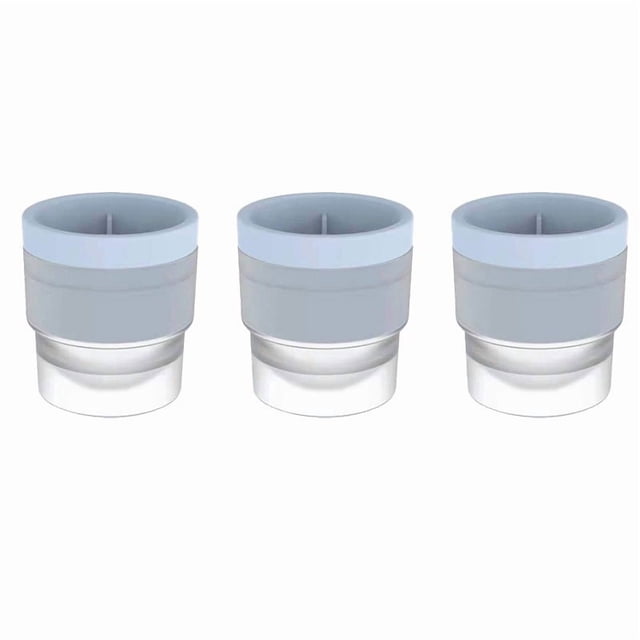 CJiaWei Silicone Ice Maker Large Round Sphere Tray For Whiskey Cocktails Easy Release And Fast