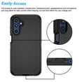 thumbnail image 5 of Galaxy A15 5G Cases, Sturdy Phone Case for Samsung A15 5G 6.5", Njjex Full-Body Shockproof Protection Heavy Duty Armor Hard Plastic & Shock Absorption Rubber Rugged Bumper 3-in-1 Case Cover - Black, 5 of 6