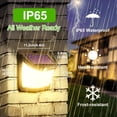 thumbnail image 4 of Luces solares para exteriores CLAONER 128 LED IP65, impermeables, paquete de 10, 4 of 6