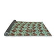 thumbnail image 2 of Ahgly Company Indoor Round Abstract Light Blue Modern Area Rugs, 5' Round, 2 of 4